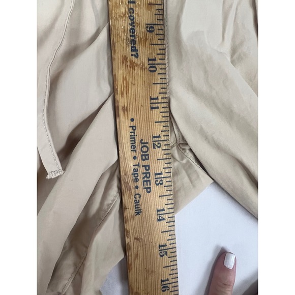 Madden NYC Tan Nylon Cargo Pants Joggers XXL Wide Leg Drawstring Bungee Hem - Picture 5 of 9